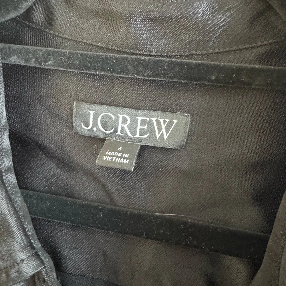 J. Crew Black Maxi Dress with Gold Buttons - Picture 2 of 10